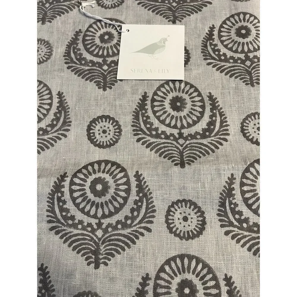 NWT Serena‎ & Lily Pillow Cover (20” SQ) Gray 100% Linen